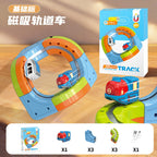 Magnetisches Bullet Train Set für Kinder mit elektrischer Lokomotive, DIY-Gleisbausteinen, pädagogischem MINT-Bauspielzeug, Geburtstagsgeschenk