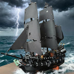 2025 NEU Fluch der Karibik Schiff Rache Kriegsschiff Black Pearl Segelboot Bausteine ​​Montage Spielzeug Kindergeschenk