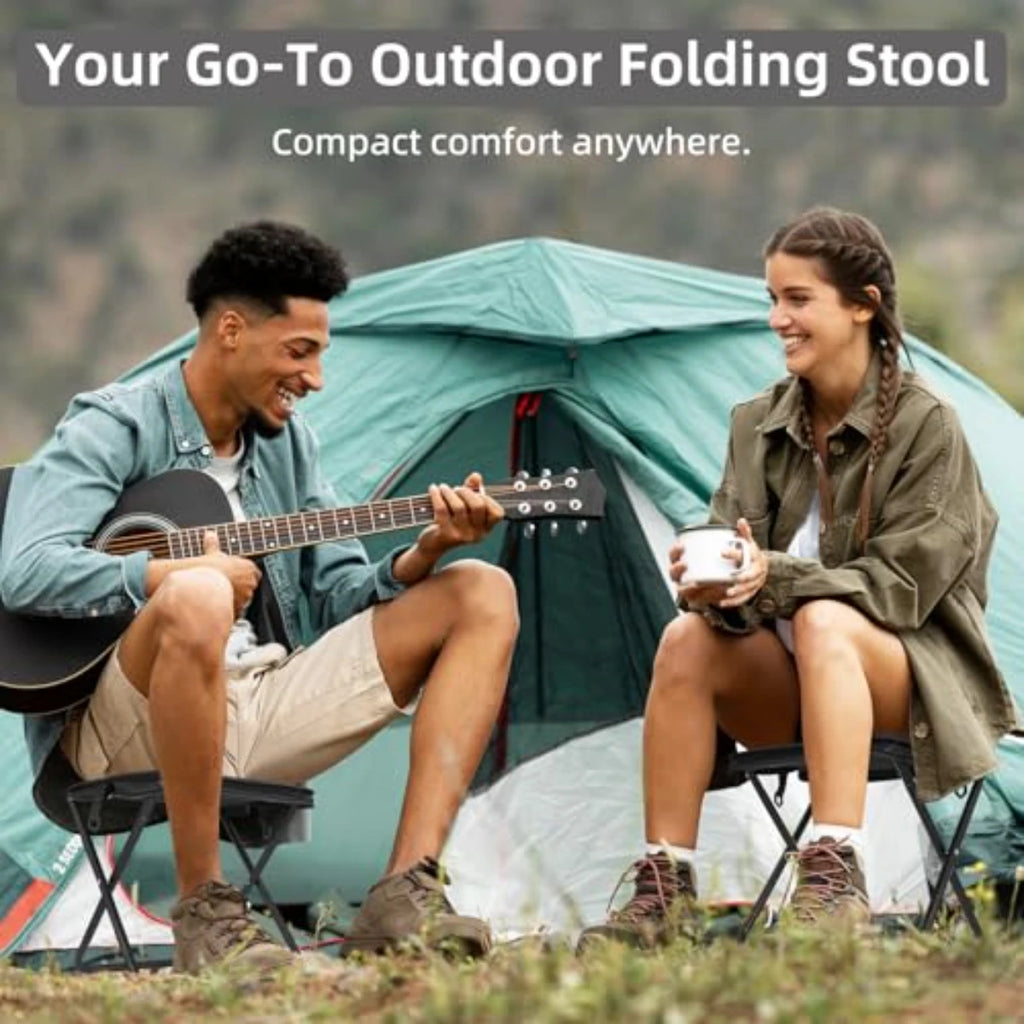 Tragbare Klapp-Angelausrüstung Leichtes Gestell aus Eisenlegierung Klappbare Outdoor Camping Picknickbank Handtasche Kompakter Robuster Hocker