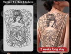 Magic Juice Tinte Wasserdichte Tattoo Aufkleber Große Größe Kräutersaft Temporäre Tattoos Männer Body Art Drache Tiger