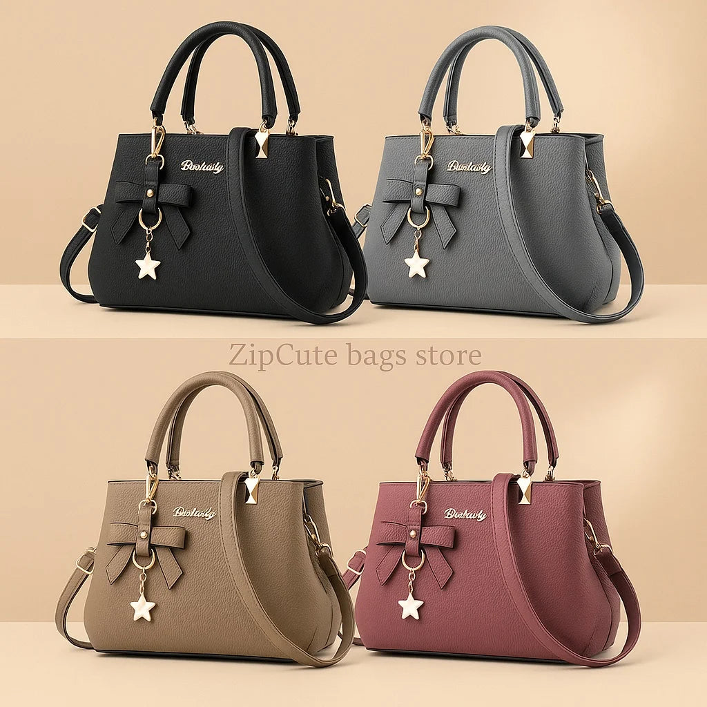 New Korean version trendy autumn and winter bow women's bag portable shoulder bag messenger bag killer bag mother bag large capa Main image