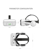 VR Shinecon 10.0 Helm 3D-Brille Virtual Reality Headset für Smartphones VR-Brille Videospiel Fernglas