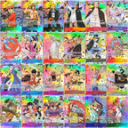 28 Stil DIY ONE PIECE CARD Game Luffy Sanji ACE Zoro Shanks Nami Teach Sabo Manga Alt Art SEC Englische Sammlung Anime Karten