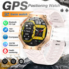 T-Rex 3 Ultra Militärische GPS-Smartwatch 10ATM Wasserdicht Kompass Höhenmesser Barometer AMOLED Herren HD Anruf Sport-Smartwatch