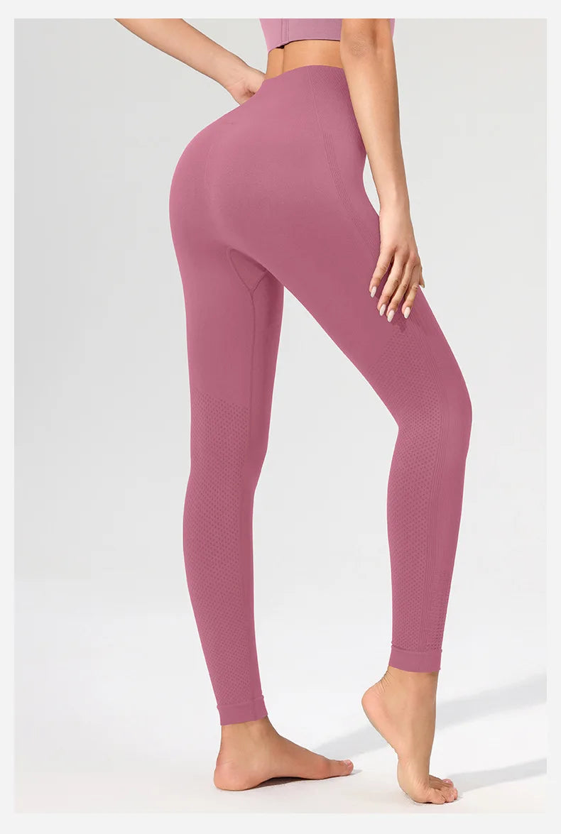 Pfirsich Lift Hüfte Hohe Taille Yogahose Damen Stretch Eng Trainingshose Laufen Sexy Fitnesshose