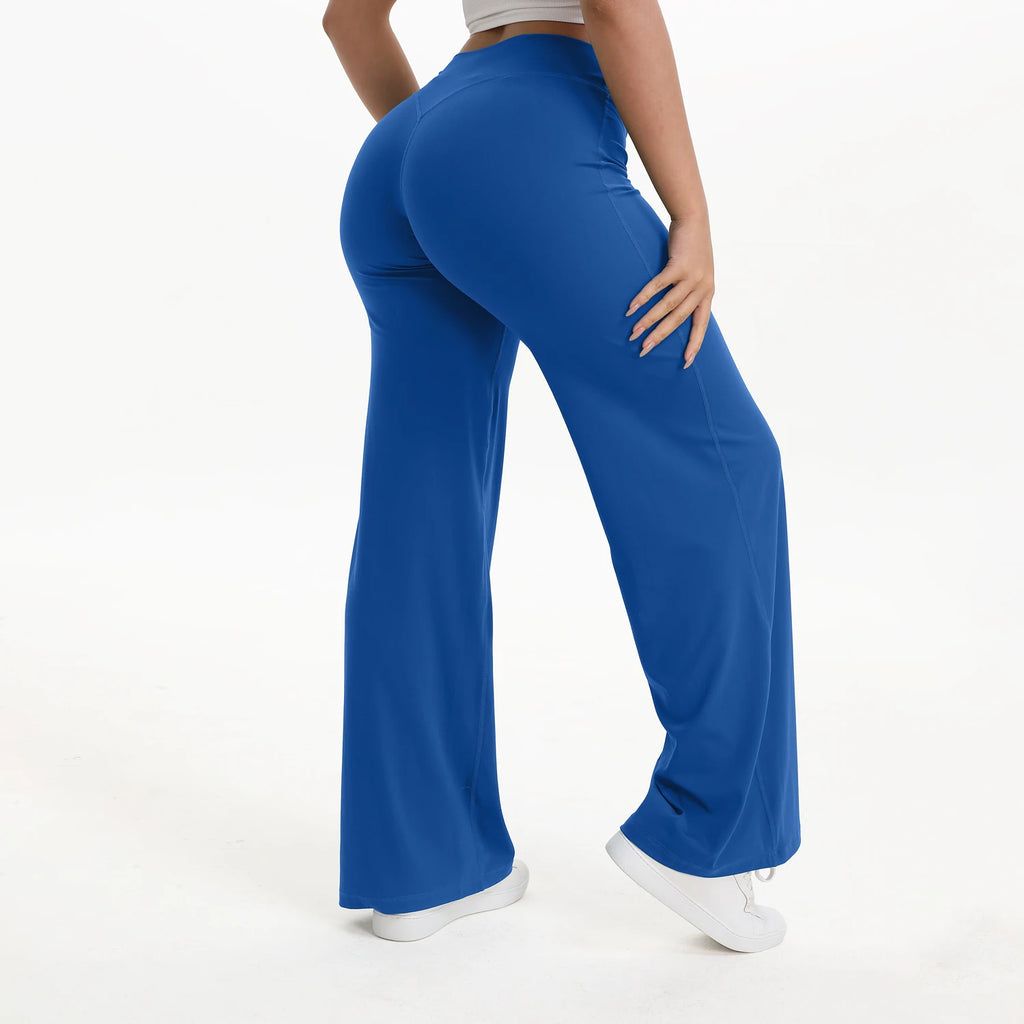 SoftMotion Damen Leggings Gerade Beine Mittlere Taille Yoga-Hose GYM-Leggings Naked Feel Pilates Laufhose Sporthose