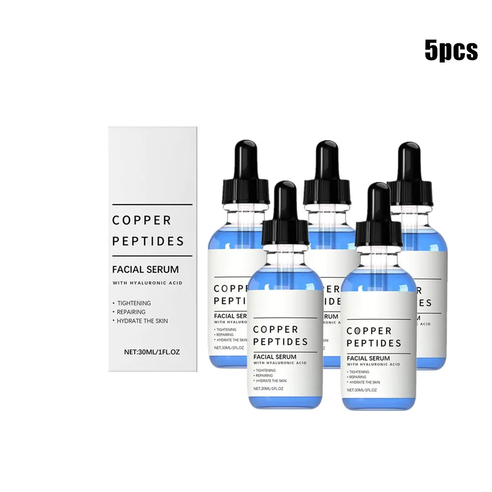 Kupferpeptid-Serum Anti-Falten-Entferner Antioxidans Hautstraffend Barriere-Reparatur Tiefe Hydration Hyaluronsäure-Gesichtsserum