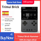 NEUE TRIMUI BRICK Hammer Handheld-Spielkonsole 3,2'' IPS-Bildschirm Linux-System Metallgehäuse Tasten-LED-Beleuchtung Kostenlose Tastenkappen-Geschenke