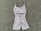 Gepolsterter Activewear Gym Yoga Bodysuit Damen Fitness Kleidung Damen Workout Weibliche Sportoutfit Anzüge Trainings Jumpsuit
