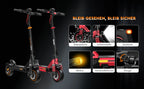 RCB NFC D5 ABE Ultra Electric Scooter for Adults ABE Certified 500W Motor 1600W Peak 27Ah Battery 110-130km Range 10 Inch Self-repairing Tires Double Brake Dual Suspension Turn Signals NFC APP
