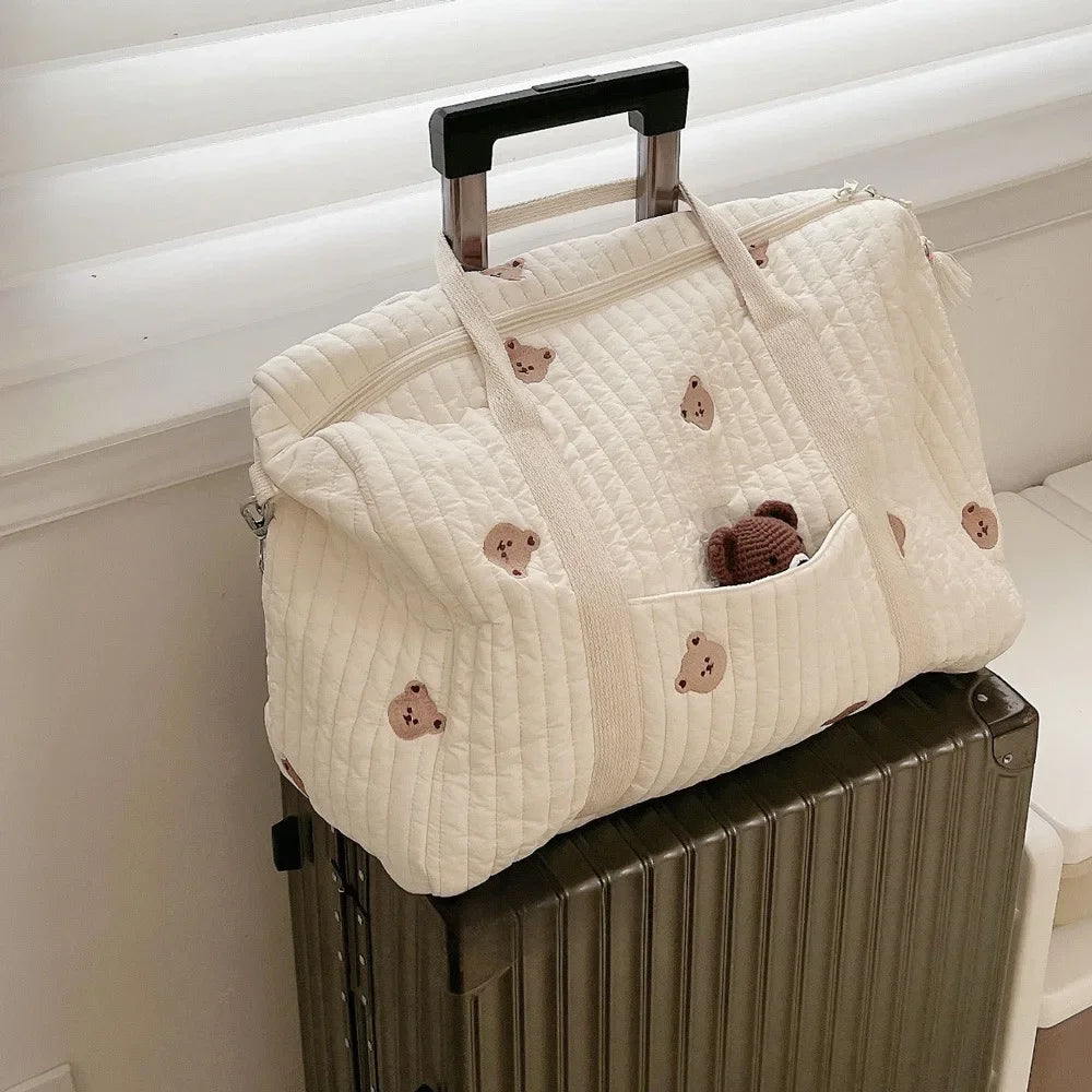 Große Wickeltasche Umstands-Baby-Windel-Aufbewahrungstasche Großes Fassungsvermögen Babyartikel-Organizer Damen-Reisetasche Multifunktionale Handtasche
