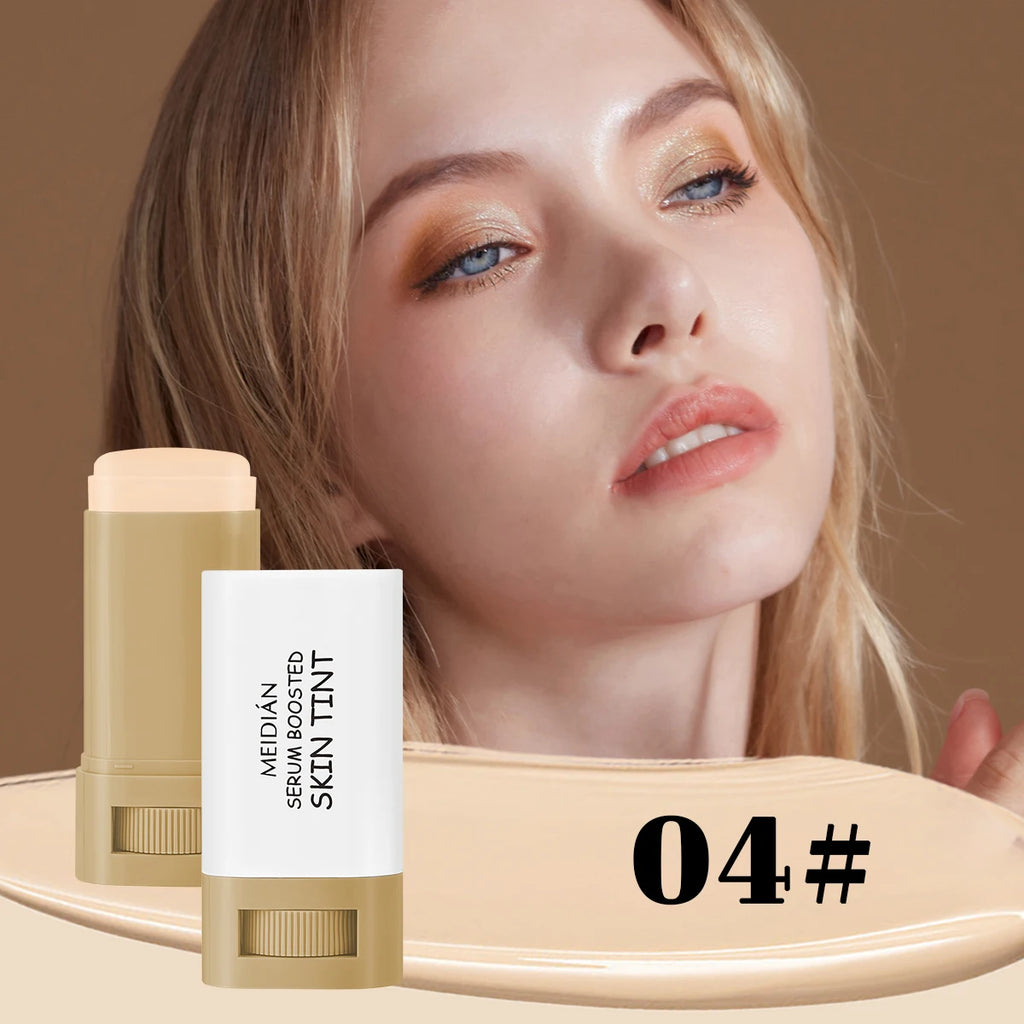 Bronze Foundation Stick Serum-verstärkte Hauttönung Seidige Textur Feuchtigkeitsspendende Deckkraft Concealer Base Ebenmäßiger Hautton Make-up