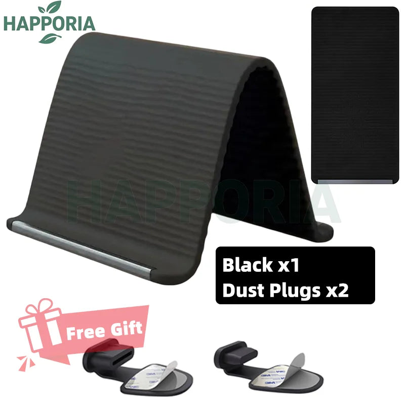 HAPPORIA Tragbarer faltbarer Silikon-Handyhalter Flexibler, biegsamer, mehrfach verstellbarer Ständer für Universal-Handy-Tablet