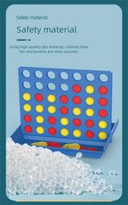 Klassisches 4-Gewinnt-Brettspiel, 4 in einer Reihe, 2 Spieler, Strategie-Puzzle-Spielzeug für Familien, Kinder, Erwachsene, robustes Kunststoffgitter-Set