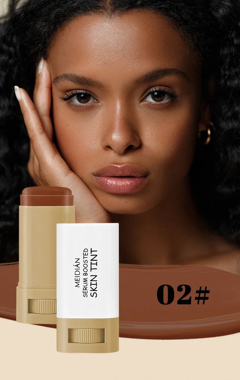 Bronze Foundation Stick Serum-verstärkte Hauttönung Seidige Textur Feuchtigkeitsspendende Deckkraft Concealer Base Ebenmäßiger Hautton Make-up