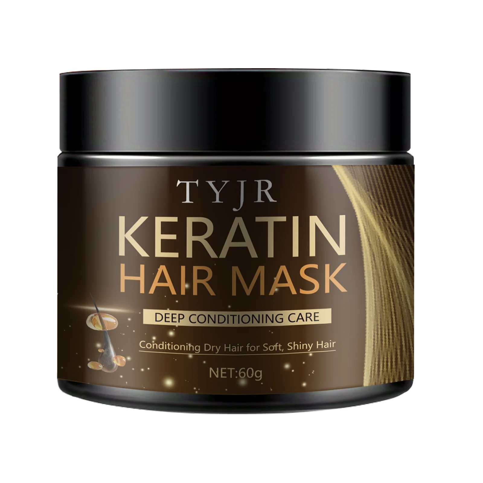 Magische Keratin-Haarmaske 5 Sekunden schnelle Reparatur geschädigtes krauses Haar weich glänzend glättend tief feuchtigkeitsspendende Haarpflege