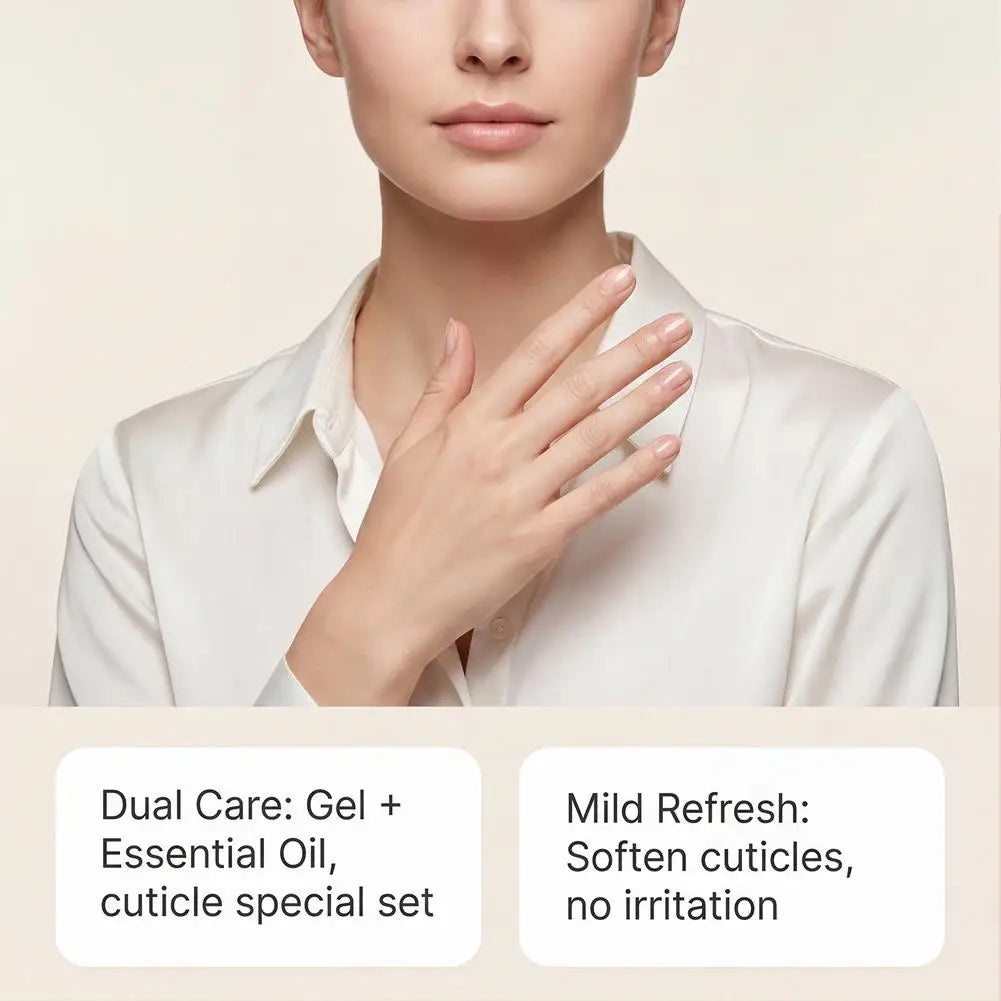1/2er-Set Nagelhäutchenpflege-Kit, Nagelhaut-Erweichungsöl, Nagelhautentferner für Gel, überwachsene Nagelhaut erweichen, Peeling für Nägel