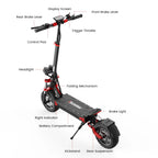 iScooter iX8 Erwachsenen Elektroroller 2400W Motor 48V20Ah Akku 12 Zoll Offroad-Luftreifen Faltbarer E-Scooter