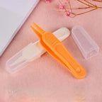Babynasenreiniger Kleinkind Nasenhöhlenpflegebedarf Kinder Sicherheitszange Reinigungszange Baby Essentials Pinzette aus Kunststoff