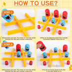 Brettspiel Spielzeug Tic Tac Toe Groß isst Klein Logisches Denken Trainingsspiel Eltern-Kind Interaktives Familienspiel Kinder Weihnachtsgeschenk
