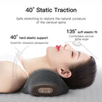 Elektrisches Nackenmassagekissen, zervikales Streckgerät, Heizung, Vibrationsmassage, Rückenextension, orthopädisches Schlafkissen, Stützkissen