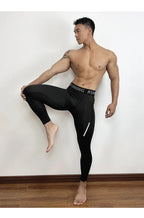 Herren Eng Anliegende Kompressionshose Schnell Trocknende Sportbekleidung Lauftights Herren Leggings Fitness Training Sexy Sport Gym Leggings