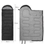 Camping-Schlafsack Leicht 4 Jahreszeiten Warm Deckenform Rucksack Outdoor Mumie Baumwolle Winter-Schlafsack