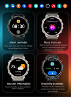2026 Neue T-Rex3 Pro 1100mAh Akku Smartwatch GPS-Route 5ATM Wasserdicht Sport Lauf-Tracker Outdoor Kompass Militär-Smartwatch