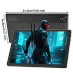 URAO Android 15 Tablet 10,1 Zoll 20GB RAM 64GB ROM 5-Kern Dual Kamera Tablets PC Set Tastatur/Hülle/Maus/Stylus/Kopfhörer