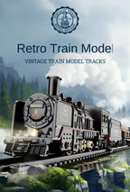 Kinder Retro Elektro-Dampfzug Schienenspielzeug Klassische Eisenbahn Güterzug Hochgeschwindigkeitsstrecken Zugmodell Jungen Spielzeug Weihnachtsgeschenk