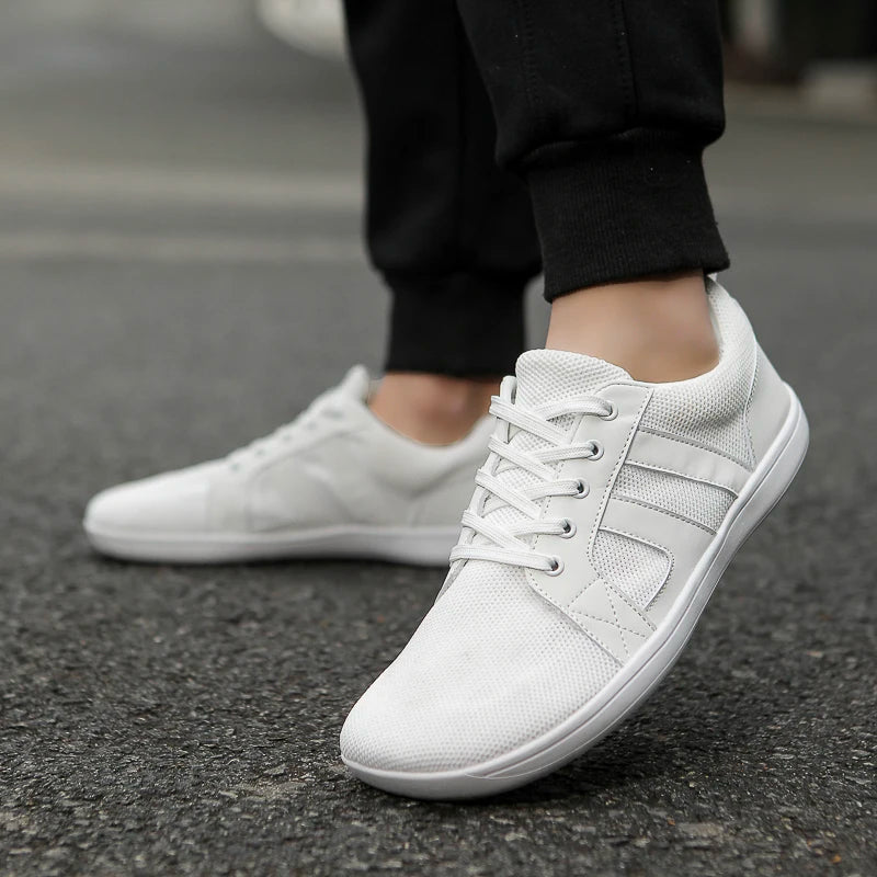 FANCYLEE Klassische Damen GAT Barfuß-Sneaker Retro Wildleder Minimalistische Walkingschuhe Weite Passform Zero Drop Freizeitschuhe Größe 36-41