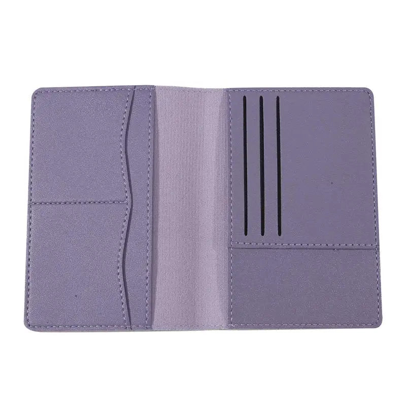 Multifunctional Document Passport Holder Protection Set Pu Leather Passport Clip Holder Travel Wallet Card Holder