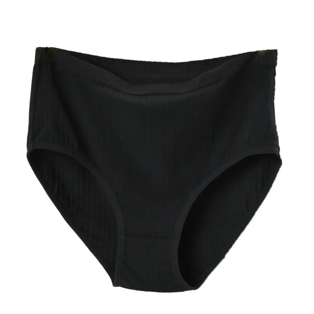 Weiche Baumwollhöschen mit hoher Taille Unterwäsche für Damen Atmungsaktive Übergröße Damen Slips Weibliche Dessous Unterhosen Höschen Gestreift