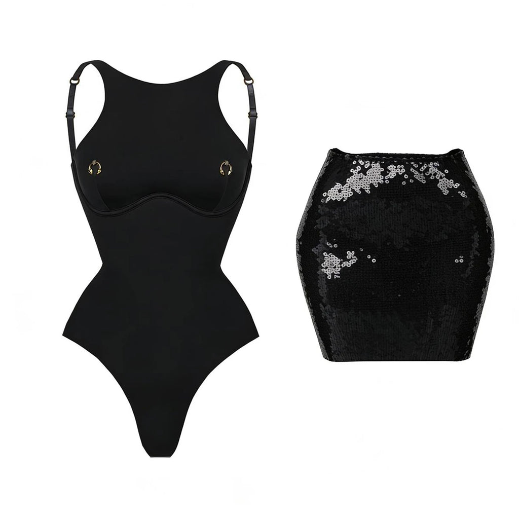 2026 2tlg. sexy Damen-Badeanzug, einteilig, weibliche Bademode, unifarben, Biquini, hoch geschnitten, Monokini, Push-Up-Badeanzüge, Strandmode
