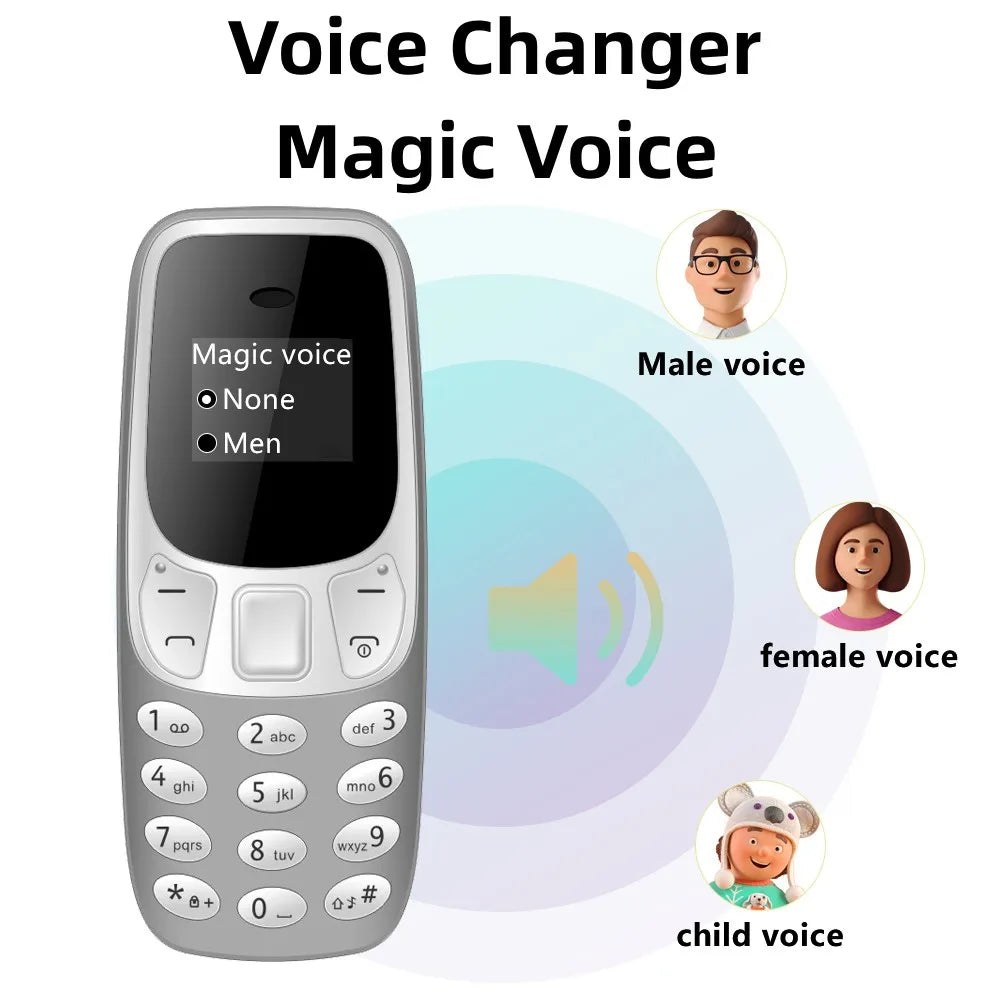 SERVO BM10 Mini-Handy 2 SIM-Karten Bluetooth-Kopfhörer Stimmwandler Dialer Geringe Strahlung Tonaufnahme Kleines Mobiltelefon