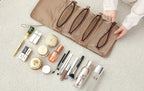 4-in-1 Kosmetiktasche für Damen, Reißverschluss, Netz, trennbare Kosmetiktasche, faltbare Nylon-Tasche, Seil-Make-up-Tasche, Kosmetyczka