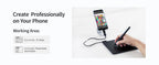 Gaomon S620 Grafiktablett 6,5*4 Zoll kleines digitales Zeichentablett für OSU Notizen Malen Kompatibel mit Android-Telefon