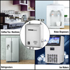 SucceBuy Flaschenwasser-Dosierpumpe mit PE-Schlauch 3,8 L/Min 2,8 bar für Kaffee-/Teemaschine Wasserspender Kühlschrank Eisbereiter