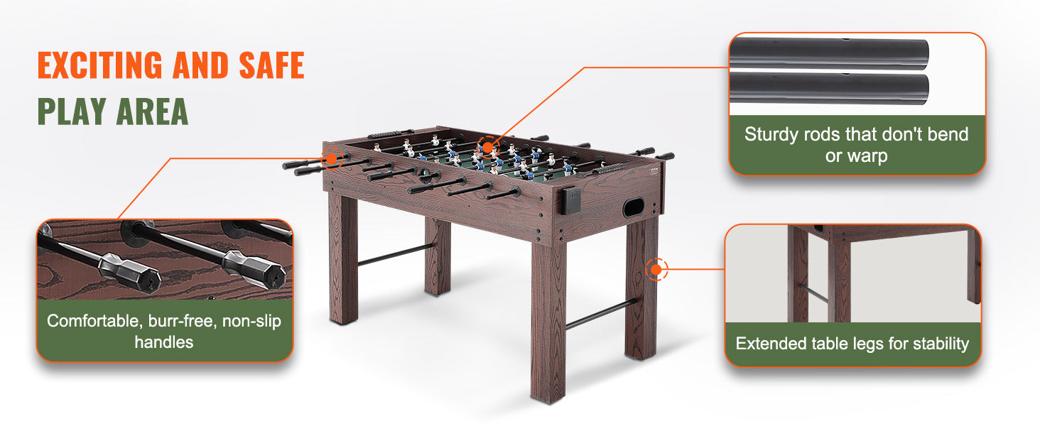 SucceBuy 55 Zoll Kicker Standardgröße Kicker Indoor Kicker in voller Größe für Zuhause, Familie und Spielzimmer