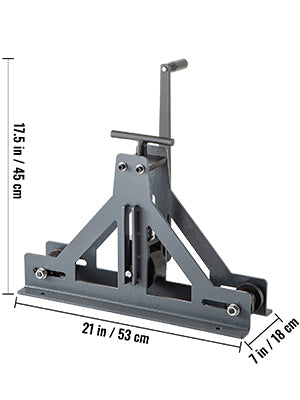 SucceBuy Manuelle Rohrbiegemaschine 1-1/2 Zoll für Baustahl und Kupfer, einstellbarer manueller Bieger für Vierkant- und Rechteckrohre